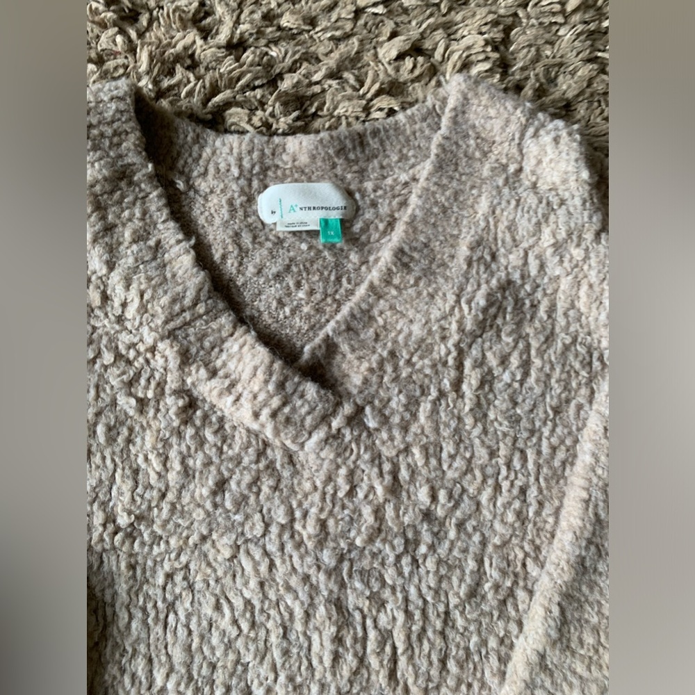 Anthropologie, size 1x, tan sweater - Picture 2 of 4